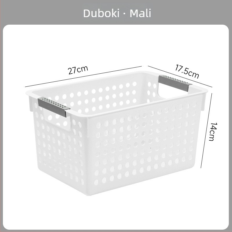 Plastična kutija za stolno skladištenje sitnica — karirani uzorak, kapacitet 12, bez poklopca, moderan minimalistički stil