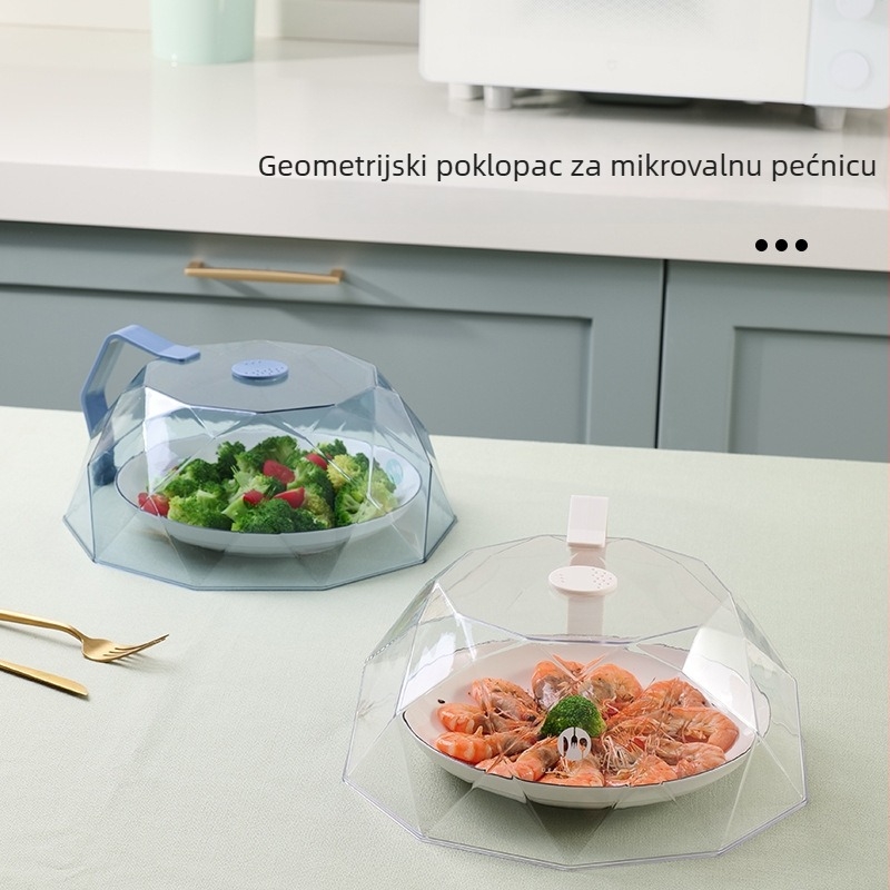 Poklop za mikrovalnu pećnicu, otporan na ulje i prskanje, toplinski otporan poklopac za hranu, višenamjenski poklopac za grijanje jela