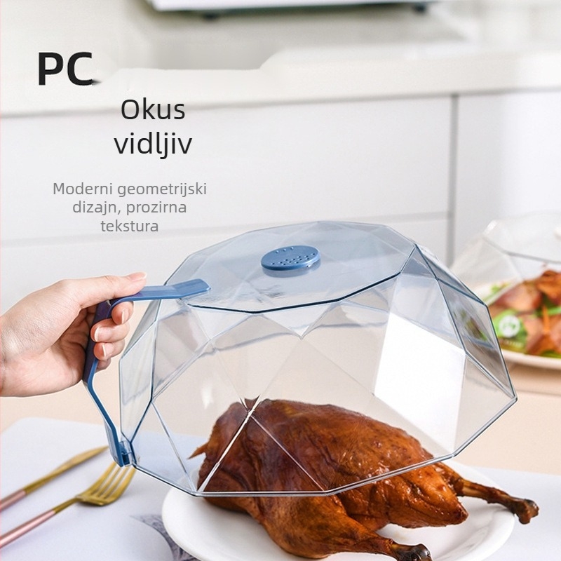 Poklop za mikrovalnu pećnicu, otporan na ulje i prskanje, toplinski otporan poklopac za hranu, višenamjenski poklopac za grijanje jela