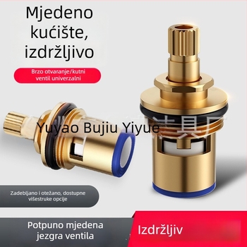 Bakreni jezgro ventila i ručica za kuhinjsku slavinu - univerzalni komplet