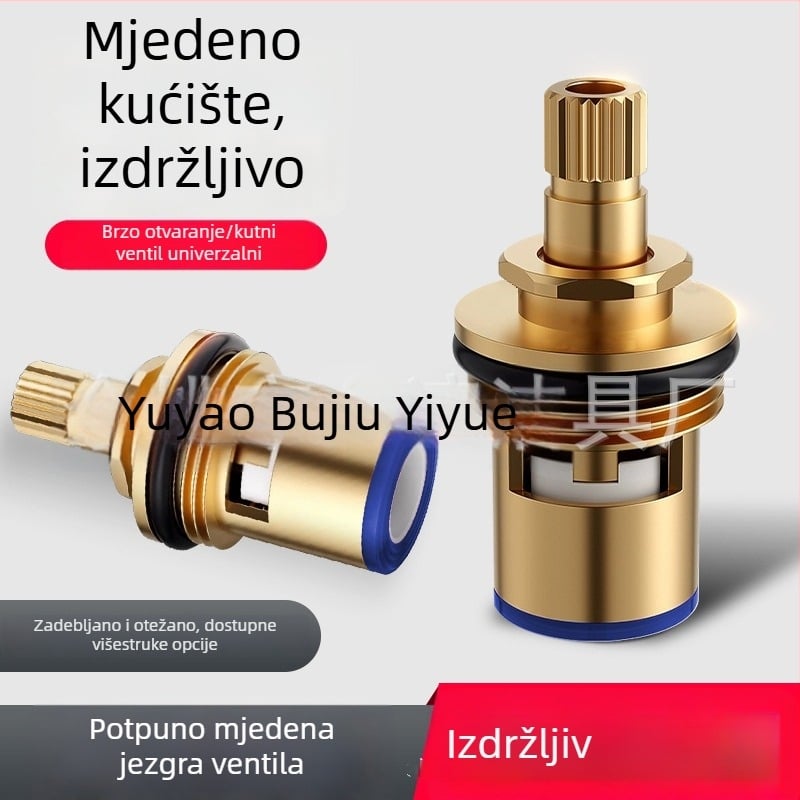 Bakreni jezgro ventila i ručica za kuhinjsku slavinu - univerzalni komplet