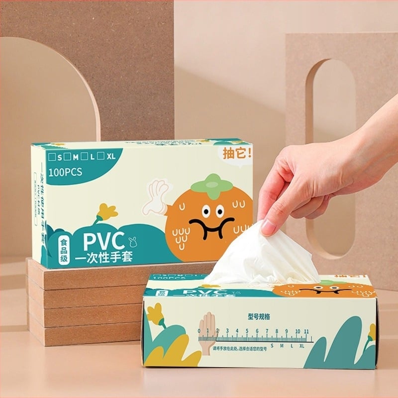 Jednokratne PVC rukavice, klase sigurnosti hrane, debele i izdržljive za kućnu upotrebu, čišćenje kuhinje i catering