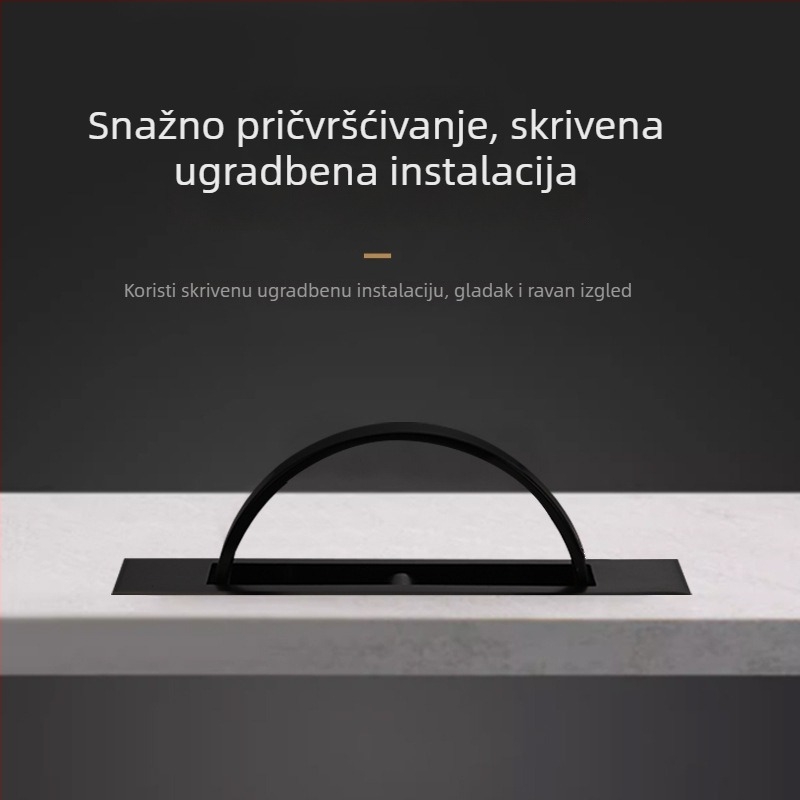 Tatami skrivena ugrađena ručka za pokrov kreveta i ploču kreveta, okretna ručka ormarića sa skrivenim zasunom