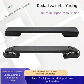 Crna plastična ručka za kofer