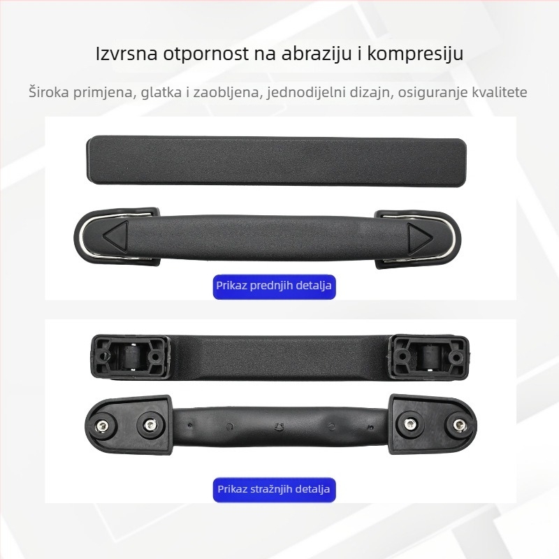 Crna plastična ručka za kofer