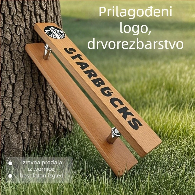 Drška za drvena vrata za staklena vrata – Novi kineski stil, teška klizna vrata za hotele, trgovine i gostionice