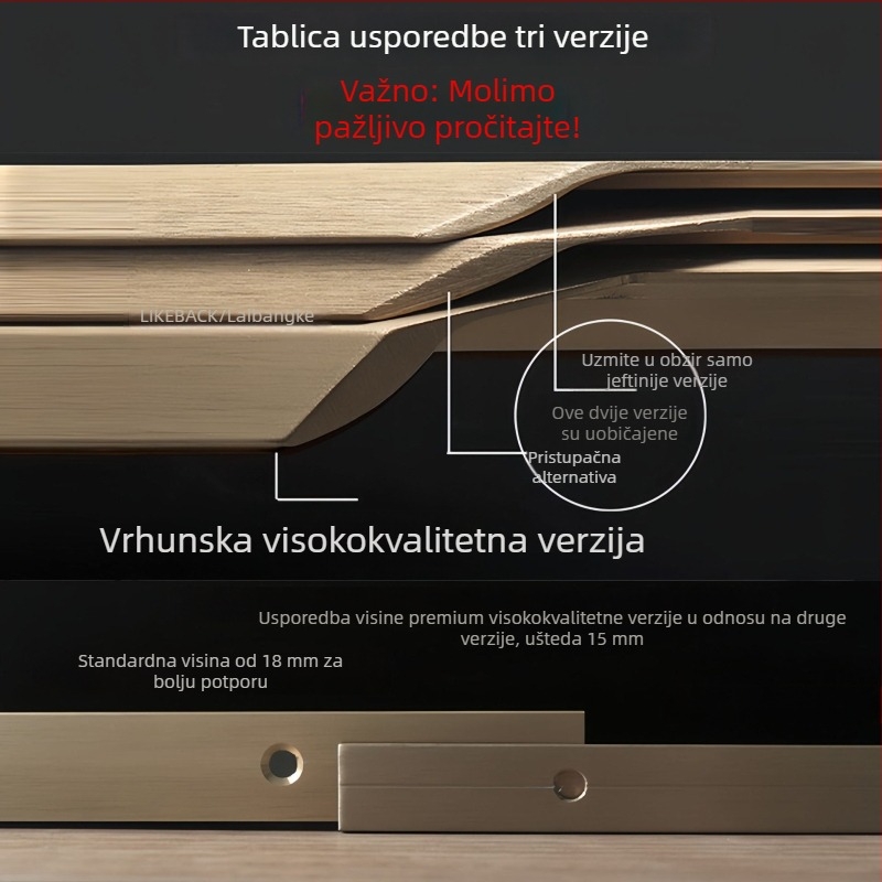 Nevidljiva ručka za ormar s rubnim brtvama, produžena, crna, bez rupa, ugrađena