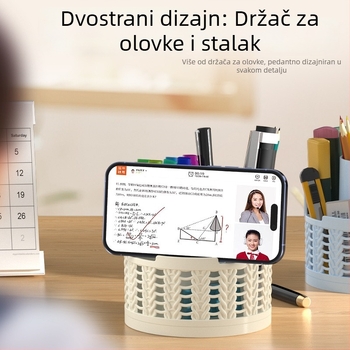 Rotirajući spremnik za pohranu kozmetike i potrepština, stolni organizator s velikim kapacitetom