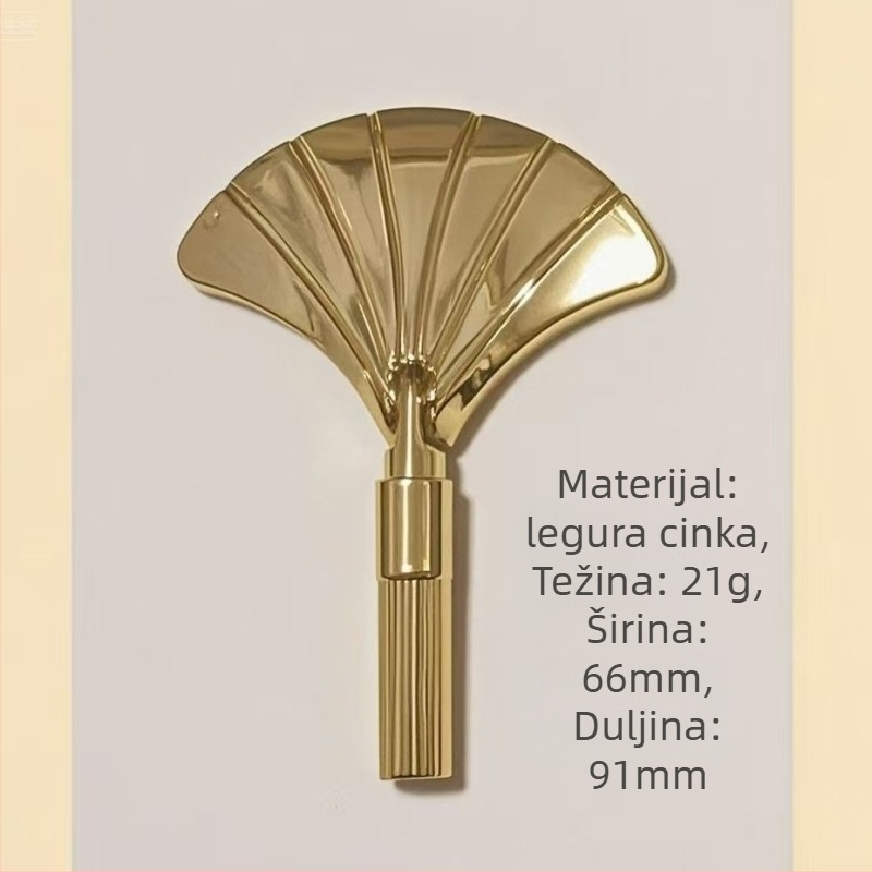 Skrivena ručka za garderobu, u obliku ventilatora, od cinkove legure, lijevana, moderni minimalistički hardver za namještaj