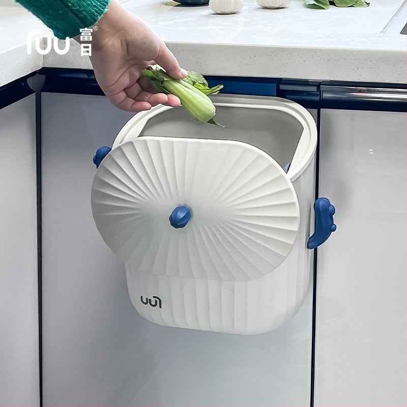 Kuhinjski zidni koš za smeće, 8 L, plastični, montiran na vrata ormarića, štedi prostor, kućna uporaba