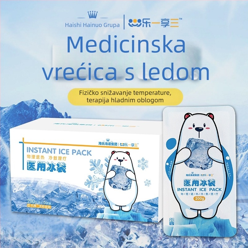 Jednokratna medicinska ledena vrećica za hlađenje i fizioterapiju, prijenosna, može se usitniti za odmah korištenje