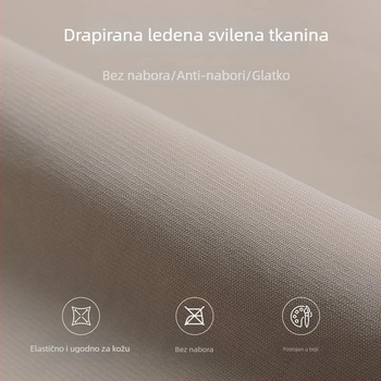 Muške hlače od ice silk za ljeto, ultratanke, opuštene ravne krojenje, hlače poslovno-opuštenog stila, hladne i skladno padaju