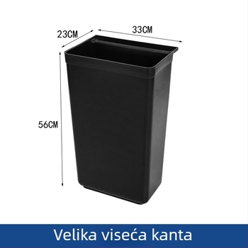 Pravokutni plastični kontejner za otpad hrane za restoran kolica i koše