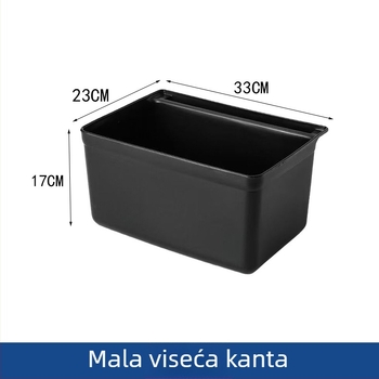 Pravokutni plastični kontejner za otpad hrane za restoran kolica i koše