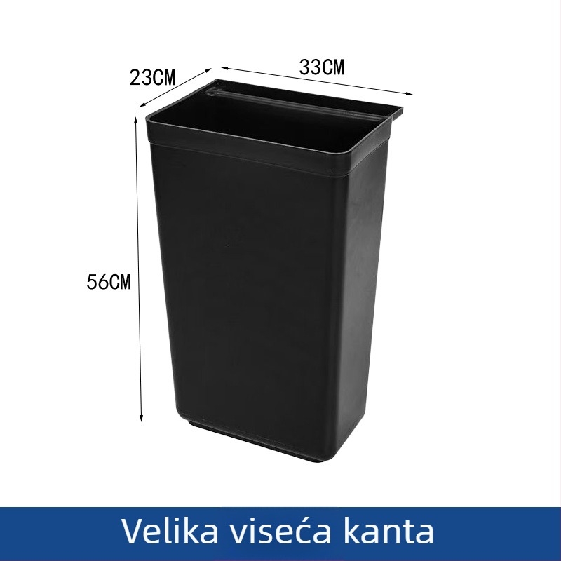 Pravokutni plastični kontejner za otpad hrane za restoran kolica i koše