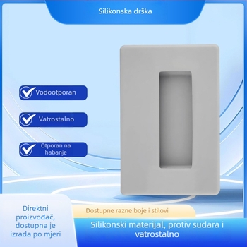 Huayao LS-0001 Silikon zaštitni pokrov kvake vrata za izolacijsku sobu, otporan na udarce i zvučna izolacija, dodatak za klizna vrata za prostoriju za razgovor