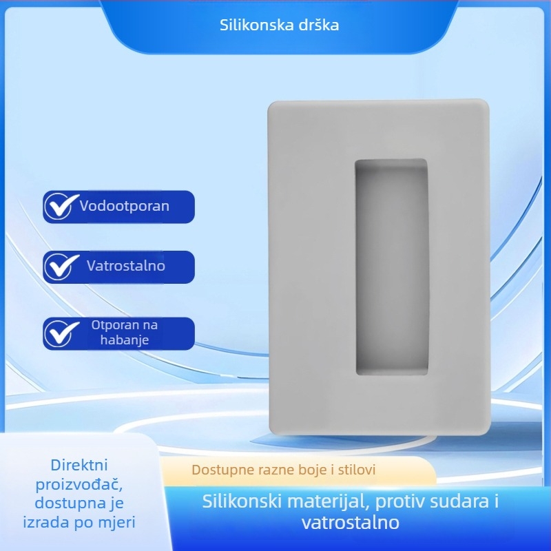 Huayao LS-0001 Silikon zaštitni pokrov kvake vrata za izolacijsku sobu, otporan na udarce i zvučna izolacija, dodatak za klizna vrata za prostoriju za razgovor