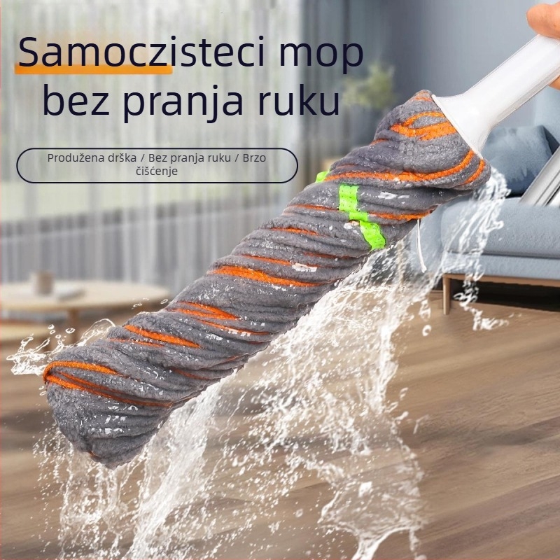 Set mop s automatskim iscijeđenjem za kućnu upotrebu, model 2025, okretni mop, čišćenje u jednom koraku