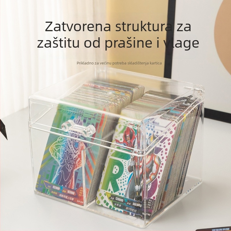 Prozirna vitrinska polica za lutke s poklopcem protiv prašine, stolni prostor za skladištenje i izlaganje