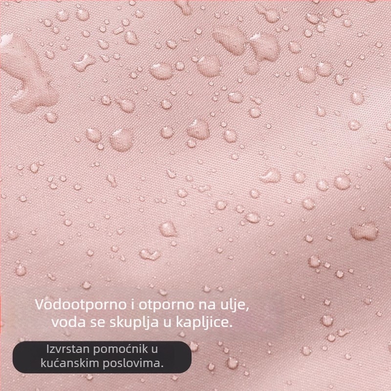 Kuhinjska pregača PVC, vodootporna i otporna na masnoće, ljetni tanki stil, široka verzija, može obrisati ruke, slatka i moderna, novi dizajn za kuhanje
