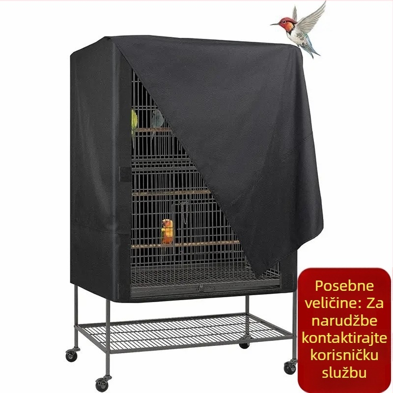 Pokrov za vanjski kavez za ptice, prozračan i blokira svjetlo, vodootporan i otporan na prašinu.