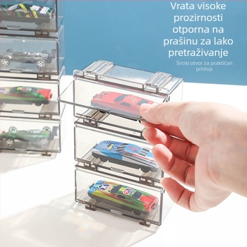 Prozirna ABS kutija za pohranu i izlaganje modela automobila