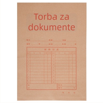 Yixinghua A4 arhivska mapa, 400 g Kraft papir, B-kategorija bez kiseline, ekstra debela