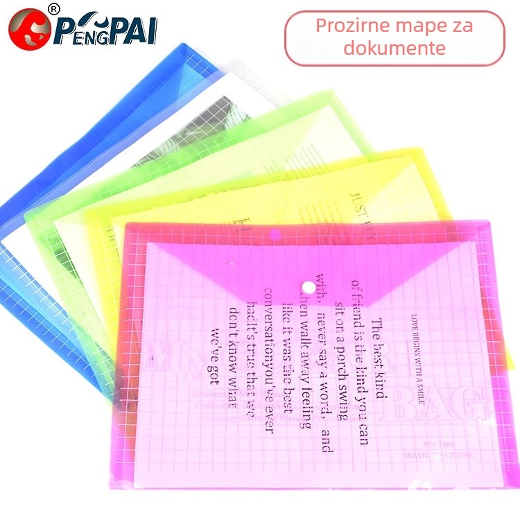 Prozirna PP torba A4 za dokumente i račune