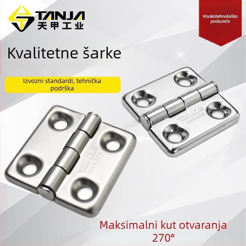 K118 Sakriveni šarnir vrata, teški teret, nehrđajući čelik, industrijski sklопni šarnir za električne ormariće