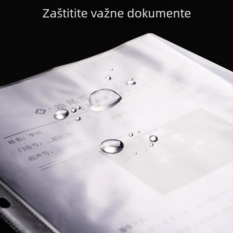 PVC mapa za datoteke s 11 rupa i džepovima za stranice, prenosni poslovni organizator