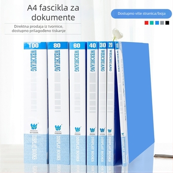 Weichuang AK serija A4 informativni album s džepovima za umetke, višeslojni arhivski folder za dokumente i školske radove