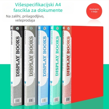 Weichuang AK serija A4 informativni album s džepovima za umetke, višeslojni arhivski folder za dokumente i školske radove