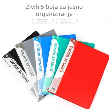 Weichuang AK serija A4 informativni album s džepovima za umetke, višeslojni arhivski folder za dokumente i školske radove