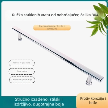 Bifan 304 nehrđajući čelik – ručka za staklena vrata tuš kabine, klizna ručka za kupaonicu, razmak rupa 440 mm, moderni minimalistički dizajn