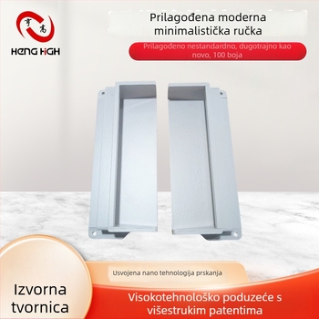 Y009 Moderno minimalistička jednobojna ručka za ormar i ladicu, ugrađena