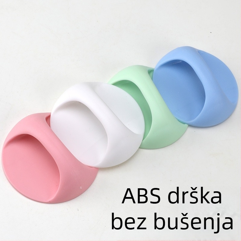 Držač za ormarić bez bušenja s ljepljivom ugradnjom; pogodan za staklene klizne vrata