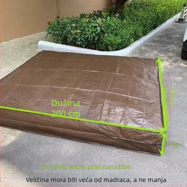 Torba za pakiranje madraca s 3D zatvaračem, plastična tkanina vrećica sa uzorkom zmijske kože, zaštitni poklopac za preseljenje i skladištenje