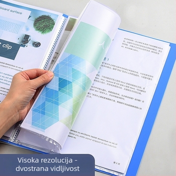 A4 višeslojna mapa s umetnutim stranicama, 60 stranica