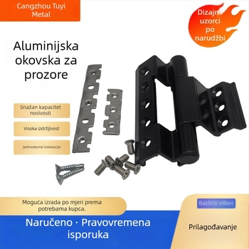 Šarke od aluminijske legure za prozore i mreže, vijek od 30.000 ciklusa, za aluminijske prozore Break-Bridge