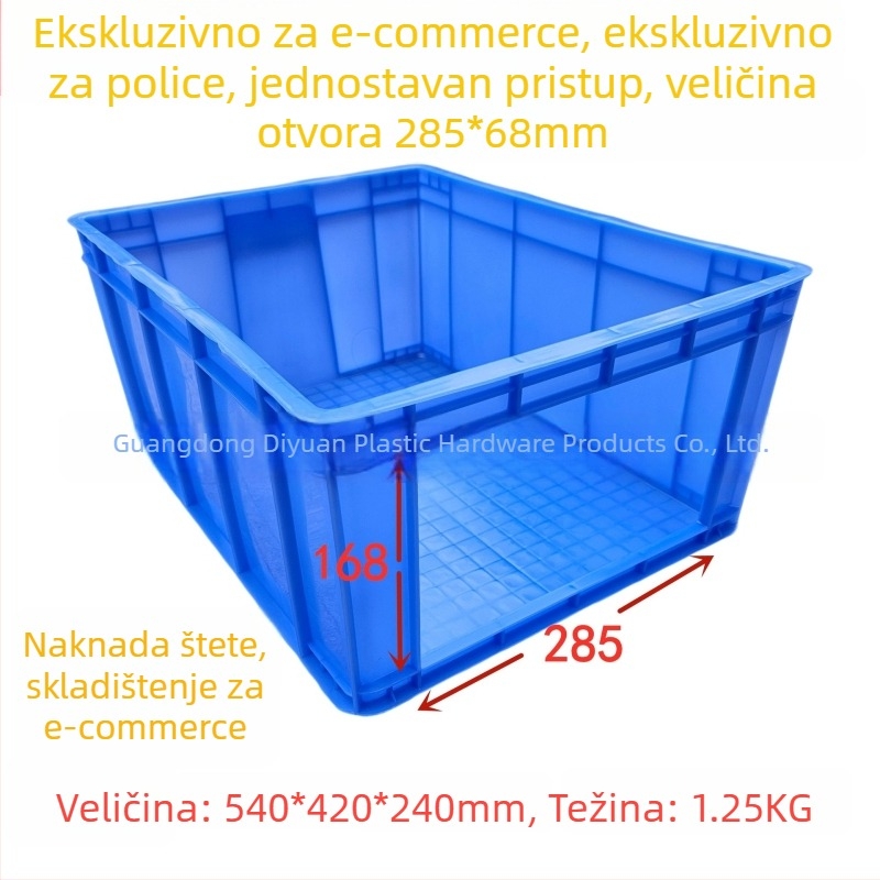Kutija za sortiranje s otvorenim okvirom za policu, skladišna kutija za elektroničko trgovanje, debela i otporna na pad, logistička kutija za proizvodnu liniju, velik kapacitet