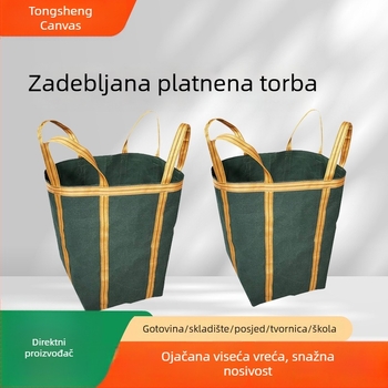 Platnena ton torba za gradnju, logistiku i preseljenje, otporna na habanje, jačeg platna