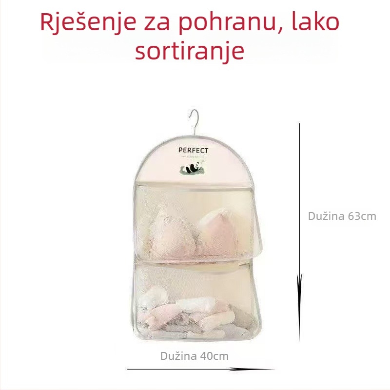Vješeni organizator za donje rublje i čarape — garderobni organizator za zid