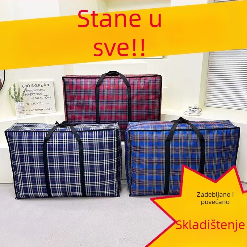 Velika kapaciteta pletene ručne torbe za preseljenje, vodootporna i prašinu otporna, za skladištenje sitnica