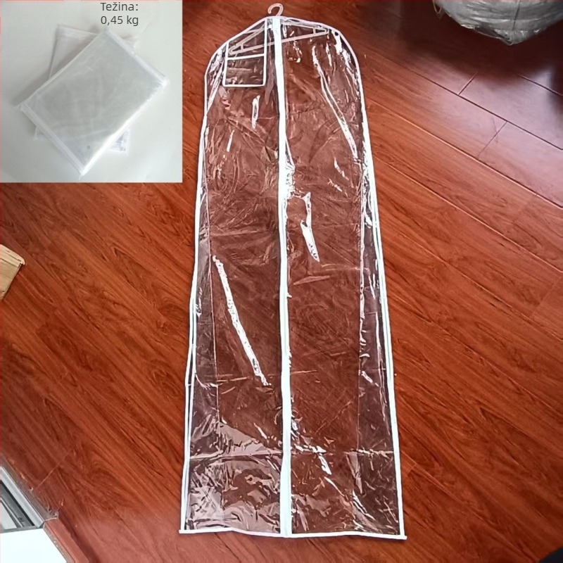 Prozirna PVC torbica za zaštitu vjenčane haljine i Hanfu, torba za prašinu haljine Xiuhe