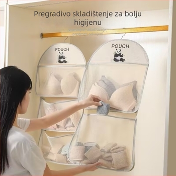 Vješalna torba za pohranu donjeg rublja i čarapa, mrežasti organizator ormara, za sobu ili dom