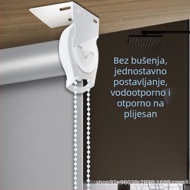Prošireni okretni držač za rolo zavjese — univerzalno kotačić, komplet pribora za rolo zavjese, bez bušenja
