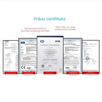 DG Kuke za zavjese s pet kuglica, nehrđajući čelik, paket od 12 kom., bijela i crna, moderni minimalistički kućni dodatak za prozore