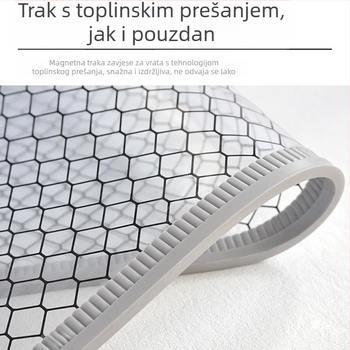Prozirna antistatična magnetska zavjesa za vrata za čiste prostore i elektroničke radionice