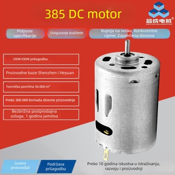 R385/R380 četkasti DC motor za brisače, ovlaživač zraka, pištolj za toplu zraku, bušilicu i odvijač