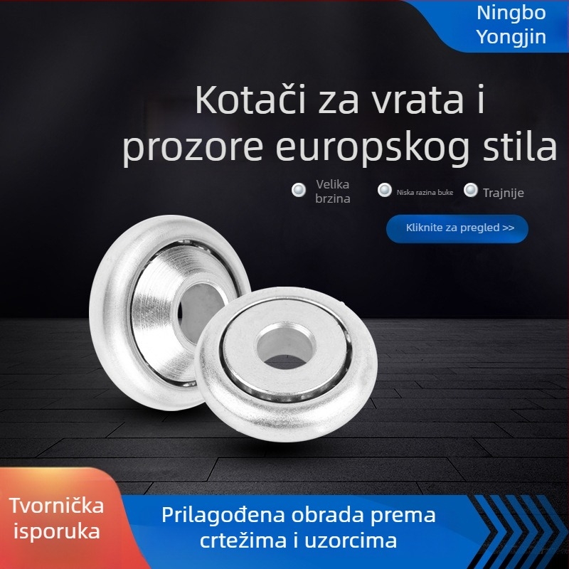 Metalni mehanički ležaje kolotne, željezne perlice žaluzija, kolotne za vrata i prozore u europskom stilu